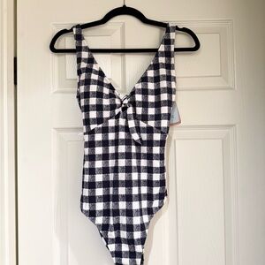 Shade & Shore Monochrome Checkered Swimwear